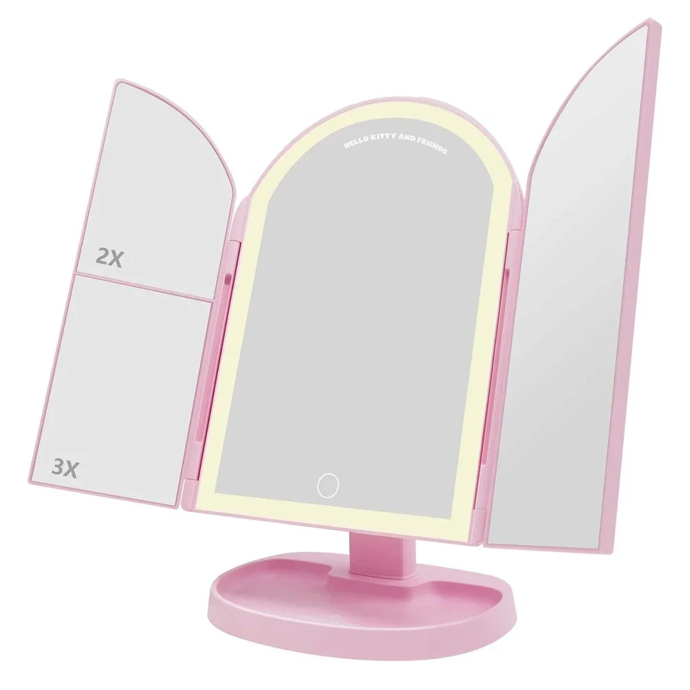 NIB SANRIO HELLO‎ KITTY RAINBOW ARCH TRIFOLD MAKEUP MIRROR KIDS TEENS
